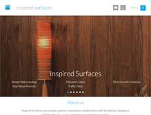 Tablet Screenshot of inspiredsurfaces.com